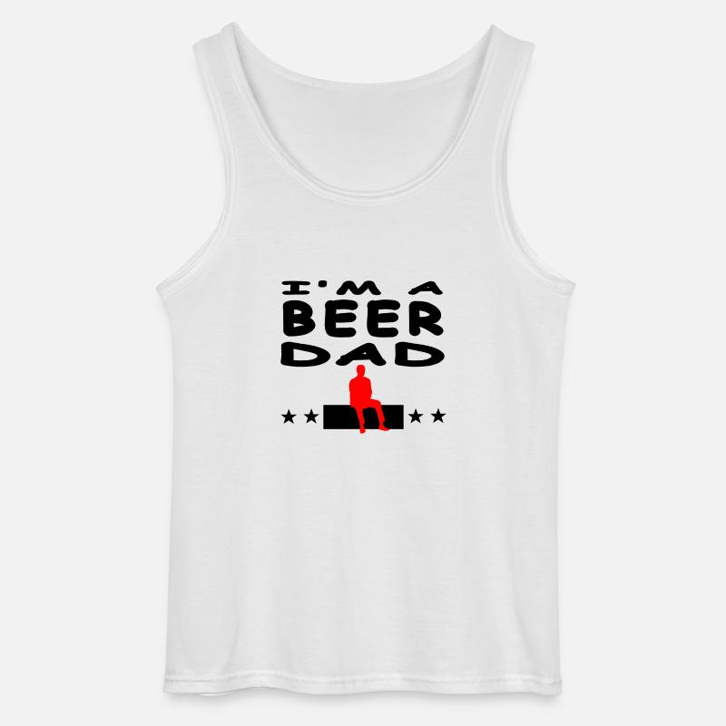 Bier - Gildan Männer Tank Top - Weiß