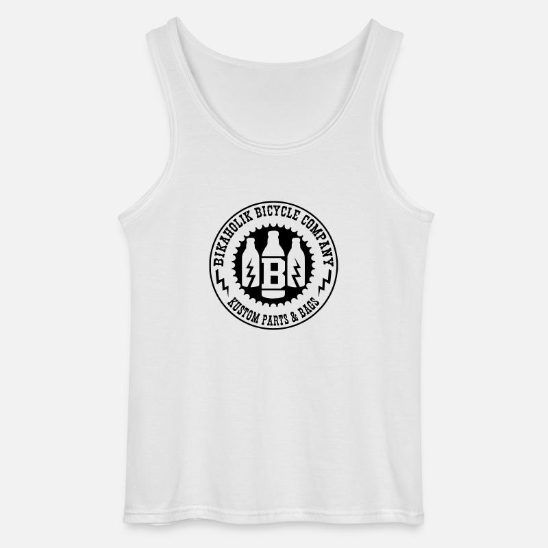 Round Logo - Gildan Männer Tank Top - Weiß