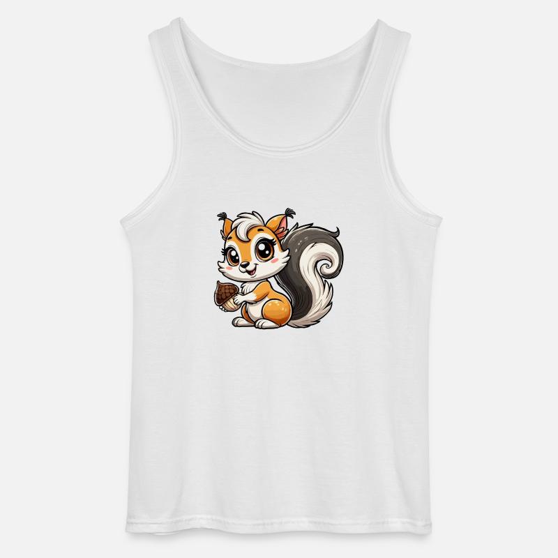 Mädchen Eichhörnchen - Gildan Männer Tank Top - Weiß