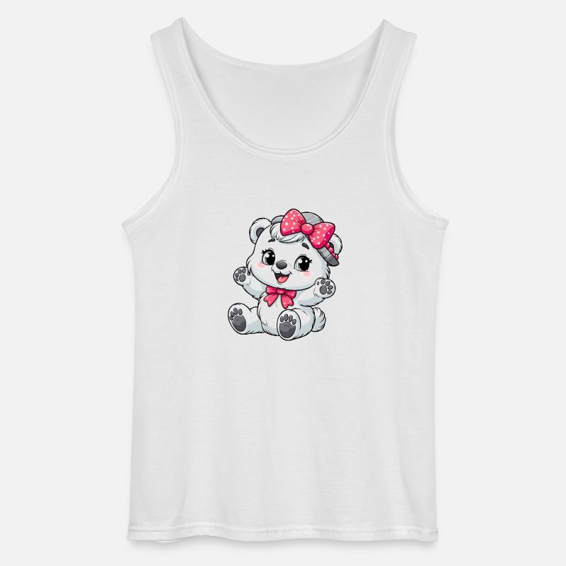 Kleinkind Eisbär Mädchen - Gildan Männer Tank Top - Weiß