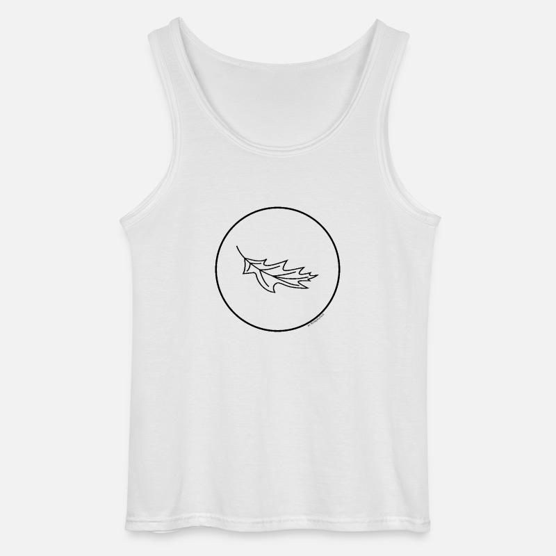 Herbst-Blatt - Gildan Männer Tank Top - Weiß