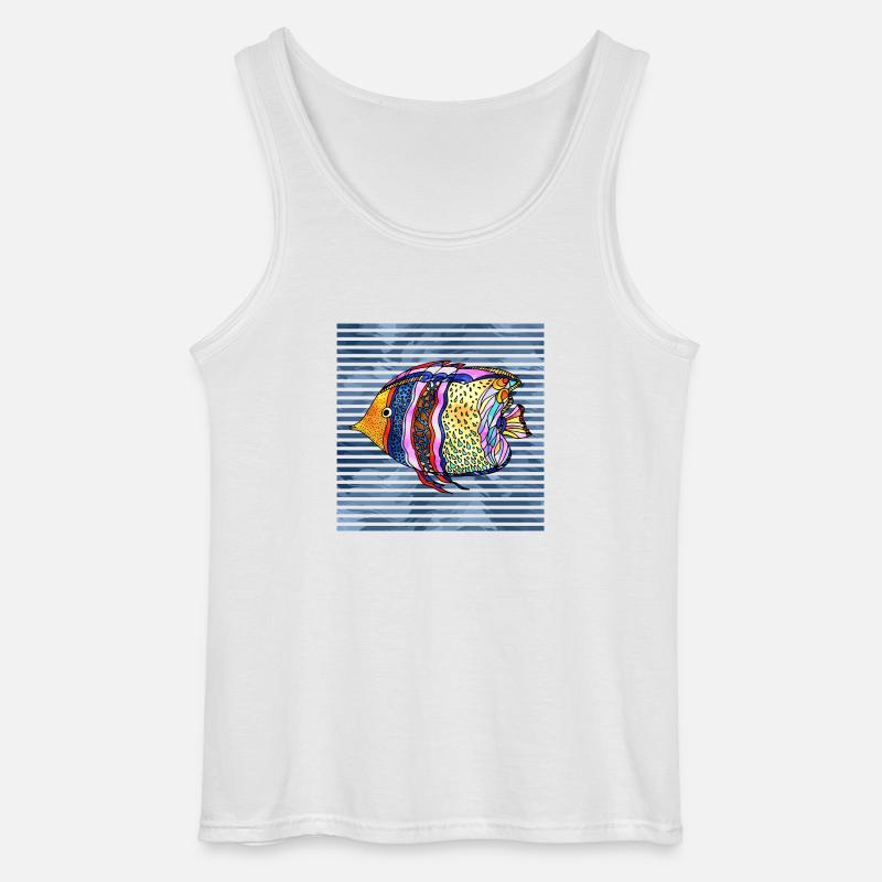 Fisch - Gildan Männer Tank Top - Weiß