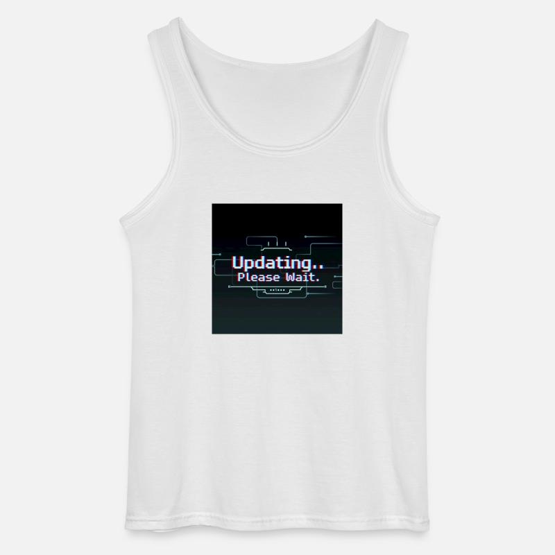 Glitch Update Ladebildschirm - Gildan Männer Tank Top - Weiß