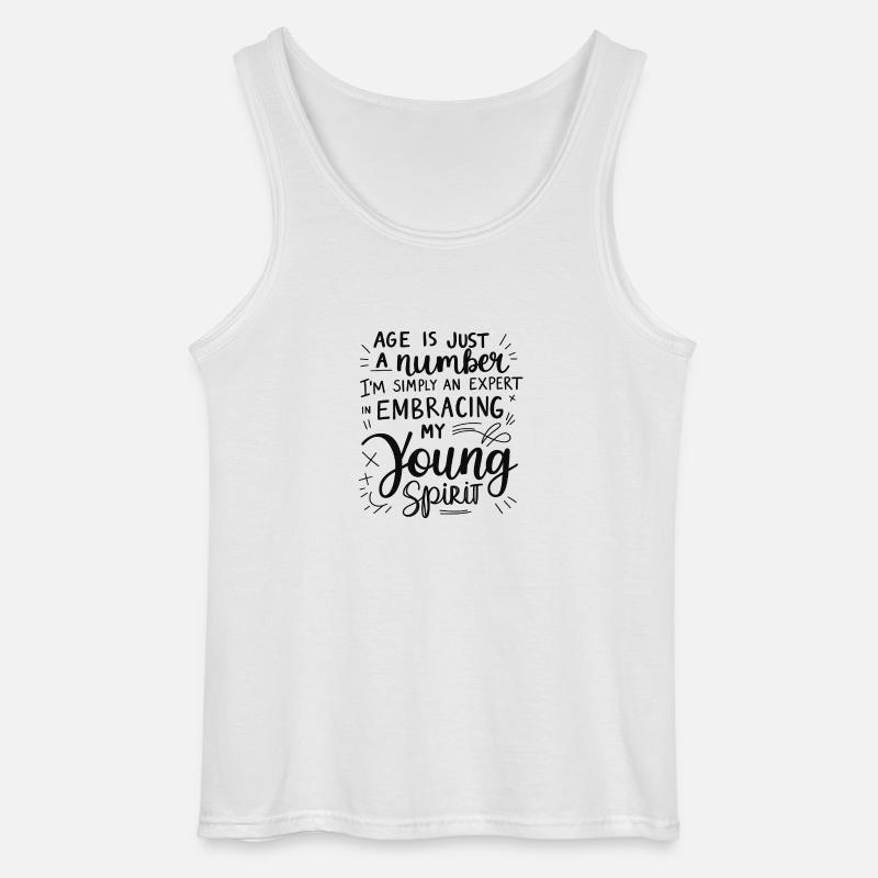 Umarme deine Jugend - Gildan Männer Tank Top - Weiß
