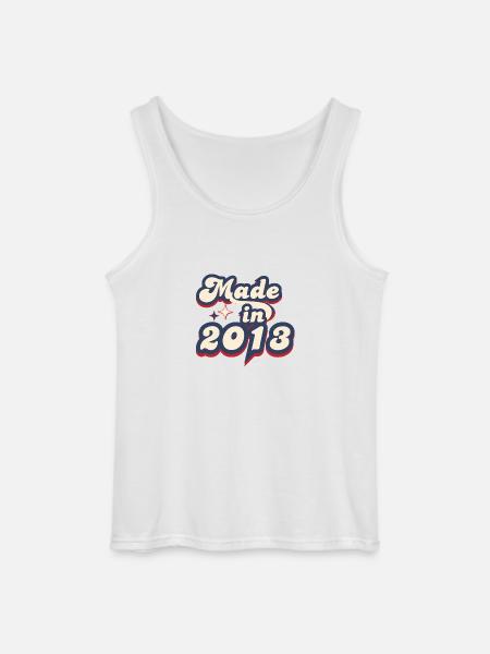 Made in 2013 retro - Gildan Men’s Tank Top - white