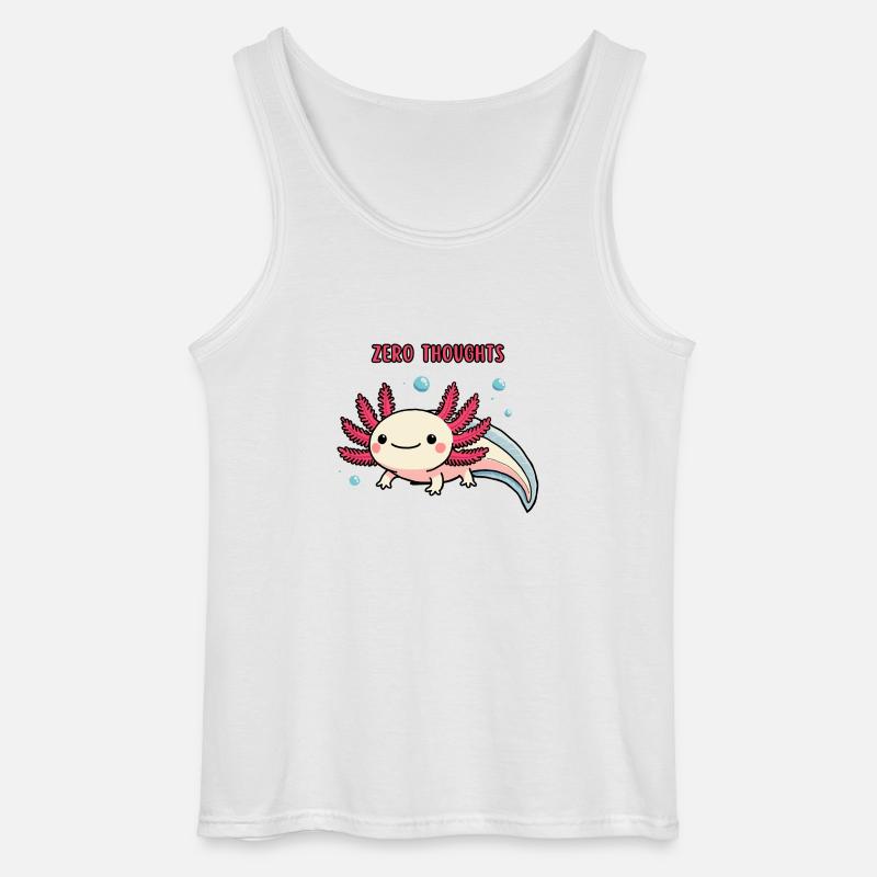 Axolotl - Zero thoughts - Gildan Männer Tank Top - Weiß