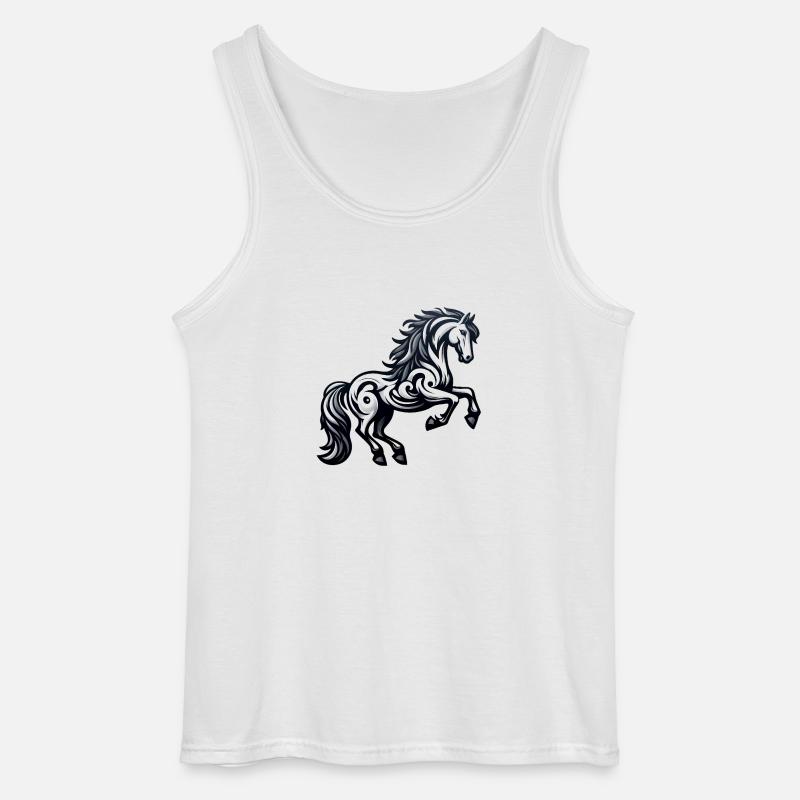 Reiter, Bewunderer von Rittern. - Gildan Männer Tank Top - Weiß