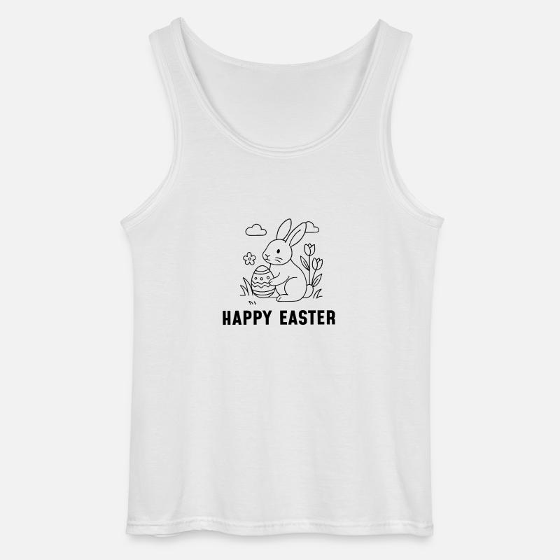 Happy Easter - Gildan Männer Tank Top - Weiß