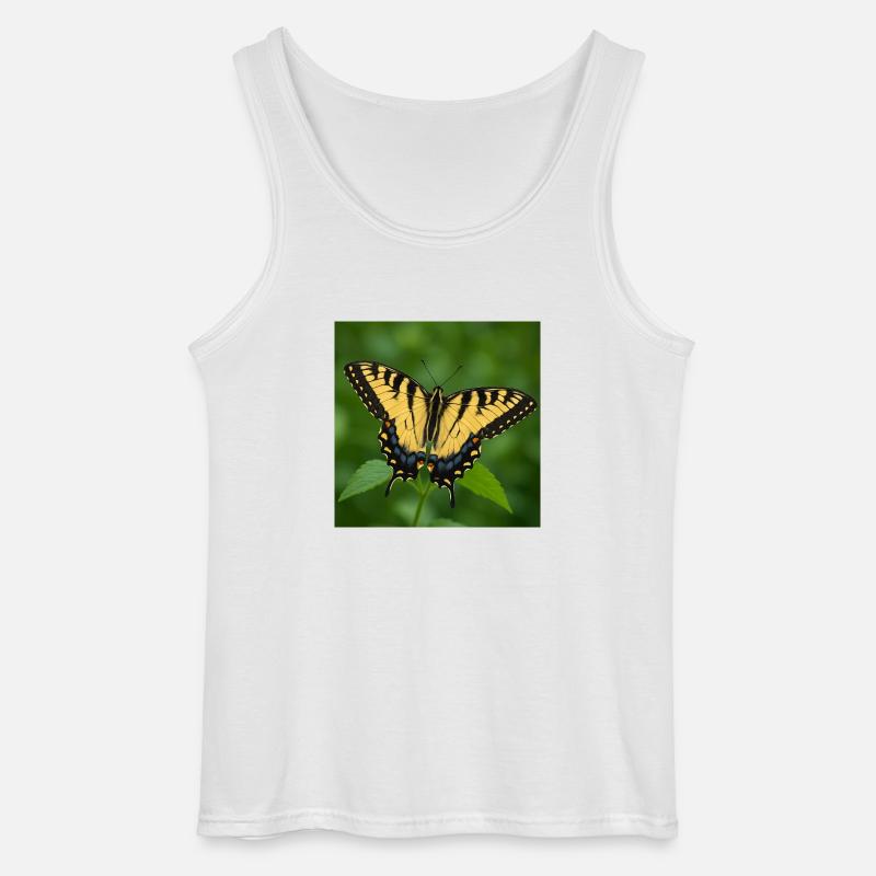 Eastern Tiger swallowtail - Gildan Men’s Tank Top - white