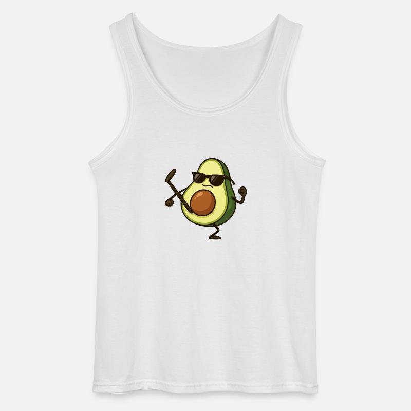 avocado karate - Gildan Männer Tank Top - Weiß