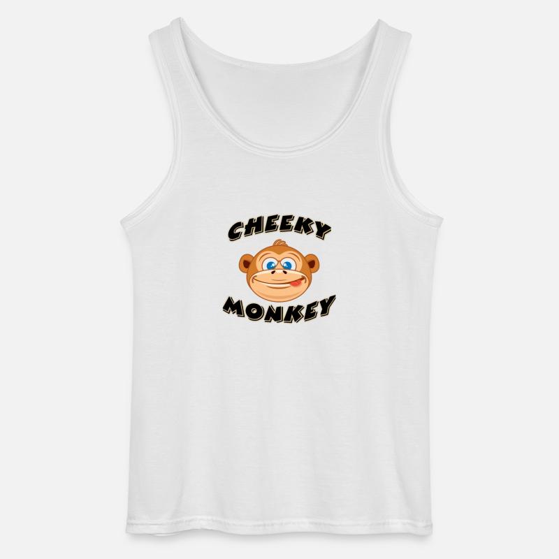 Der freche Affe - Gildan Männer Tank Top - Weiß