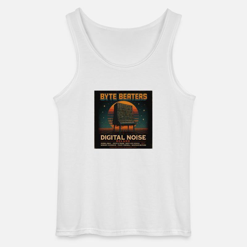Byte Beaters by Nerogear - Gildan Männer Tank Top - Weiß