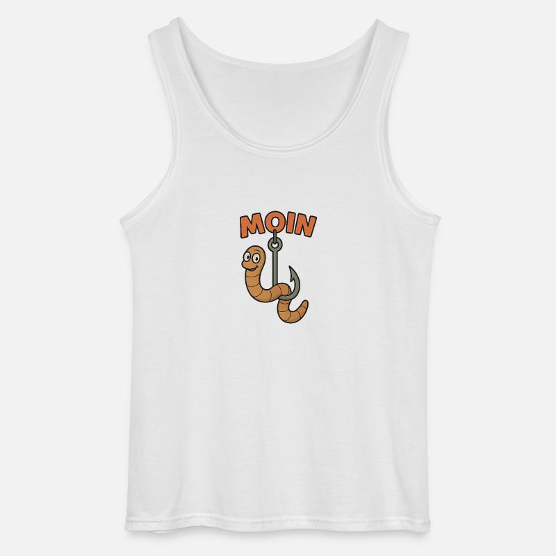Moin Wurm - Gildan Männer Tank Top - Weiß