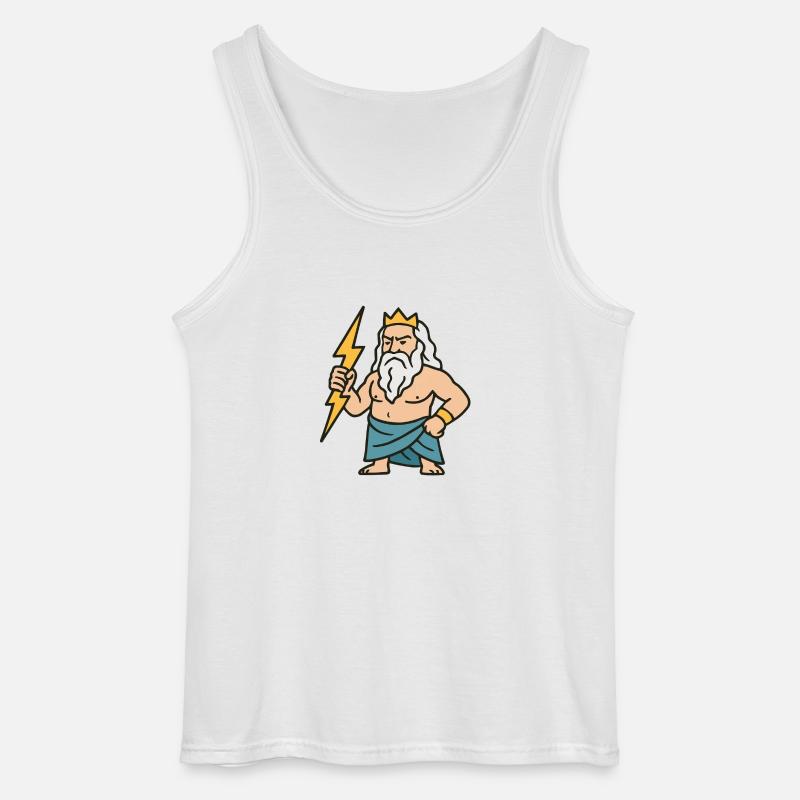 zeus comic - Gildan Männer Tank Top - Weiß
