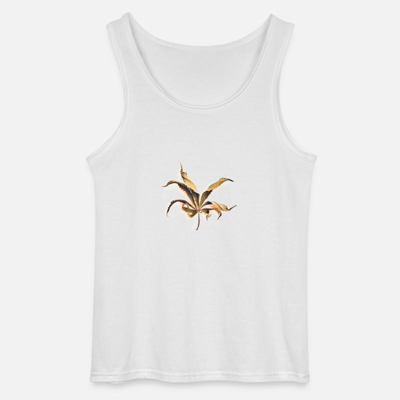 Gekräuseltes Blatt - Gildan Männer Tank Top - Weiß