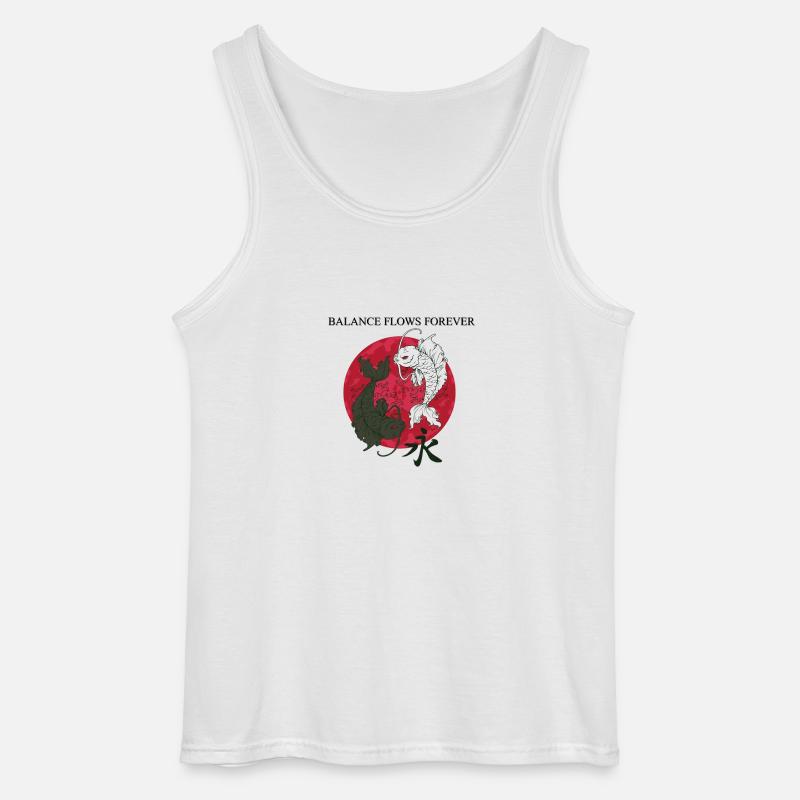 Koi-Guthaben - Gildan Männer Tank Top - Weiß