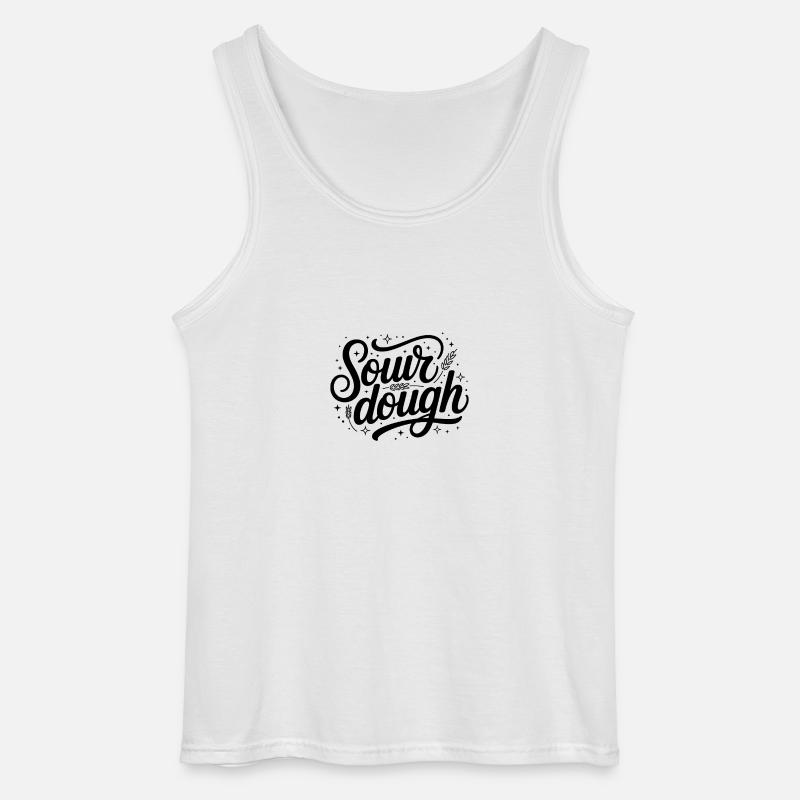 Sauerteig - Cool Bread Logo - Gildan Männer Tank Top - Weiß