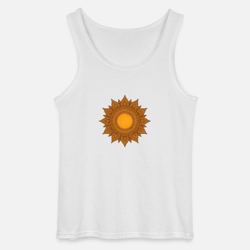 Sonne 1 - Gildan Männer Tank Top - Weiß