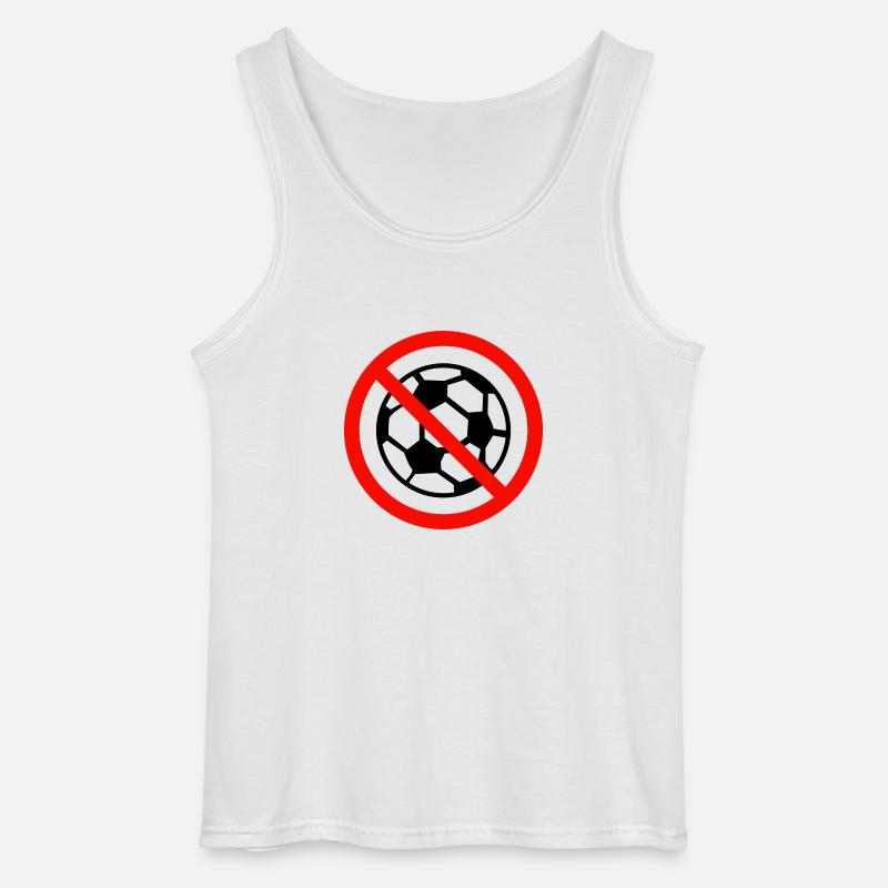 fussballverbot - Gildan Männer Tank Top - Weiß