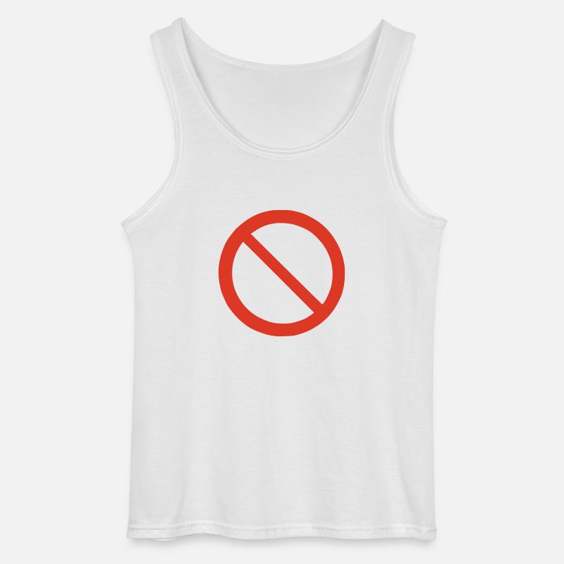 Verbot - Gildan Männer Tank Top - Weiß