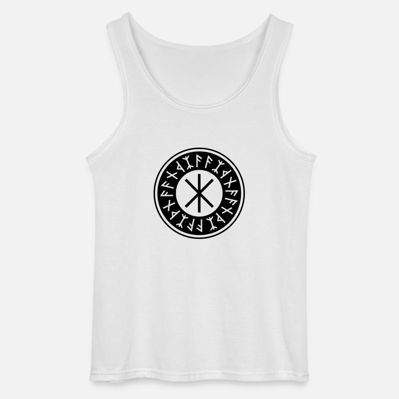 odins_schutz - Gildan Männer Tank Top - Weiß