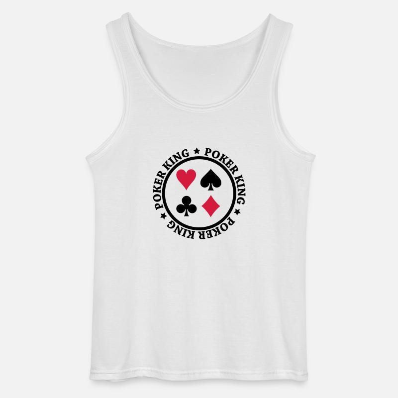 Poker King Design - Gildan Männer Tank Top - Weiß