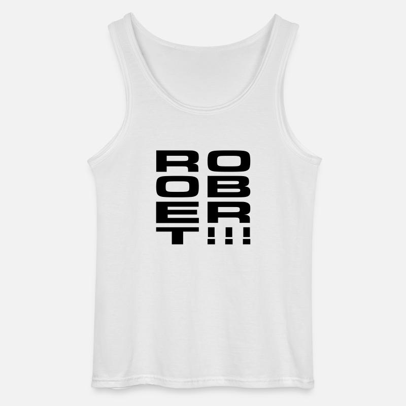 ROOBERT!!! - Gildan Männer Tank Top - Weiß