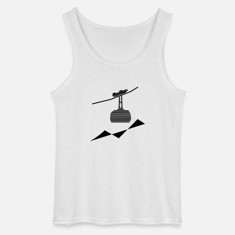 Seilbahn -4- - Gildan Männer Tank Top - Weiß