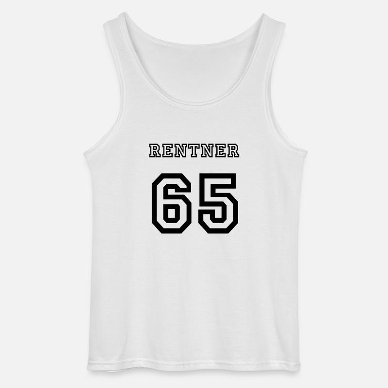 Rentner 65 - Gildan Männer Tank Top - Weiß