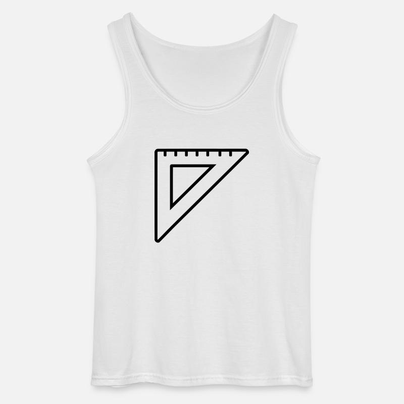 Lineal - Gildan Männer Tank Top - Weiß