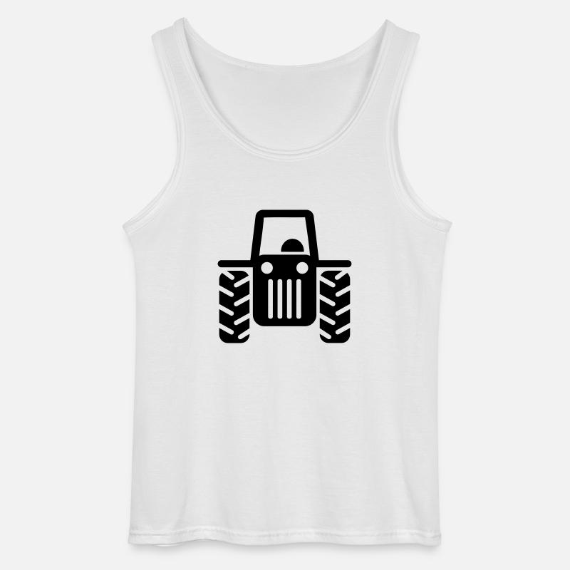 Traktor - Gildan Männer Tank Top - Weiß