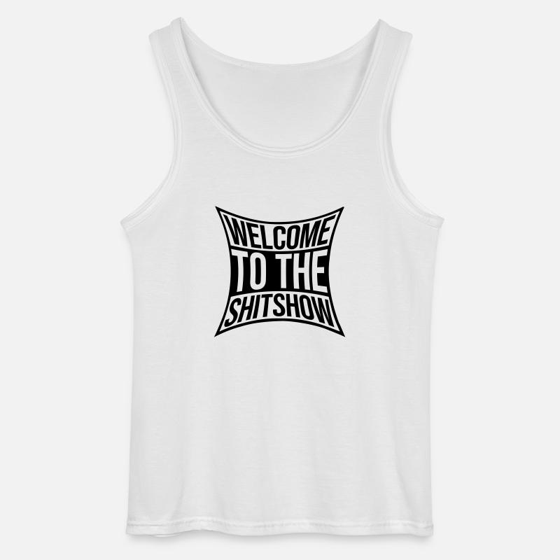 Sarkasmus Spruch Shitshow - Gildan Männer Tank Top - Weiß