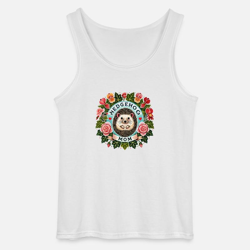 Igel-Mama - Gildan Männer Tank Top - Weiß