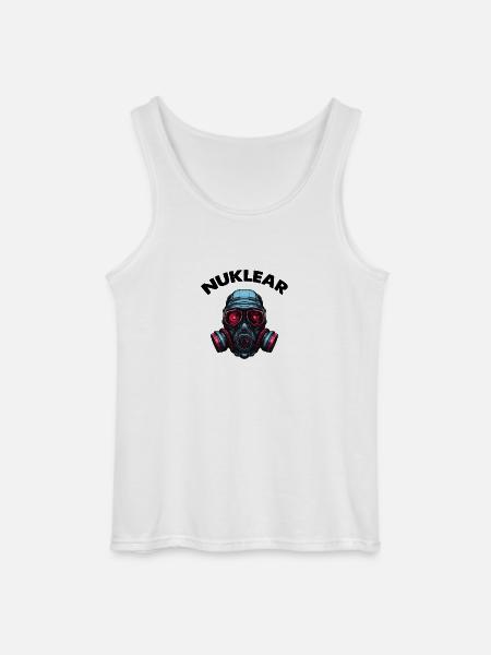 Gas mask - Gildan Men’s Tank Top - white