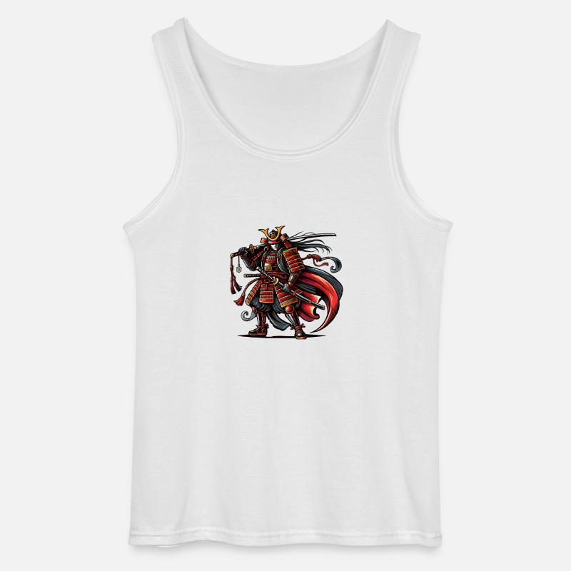 samurai comic - Gildan Männer Tank Top - Weiß