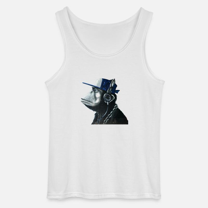 Affe Graffiti von Custom - Gildan Männer Tank Top - Weiß