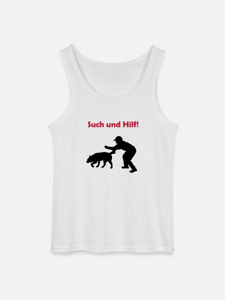 such_und_hilf_cb - Gildan Männer Tank Top - Weiß