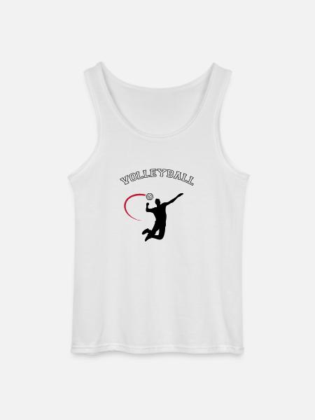 volleyball - Gildan Men’s Tank Top - white