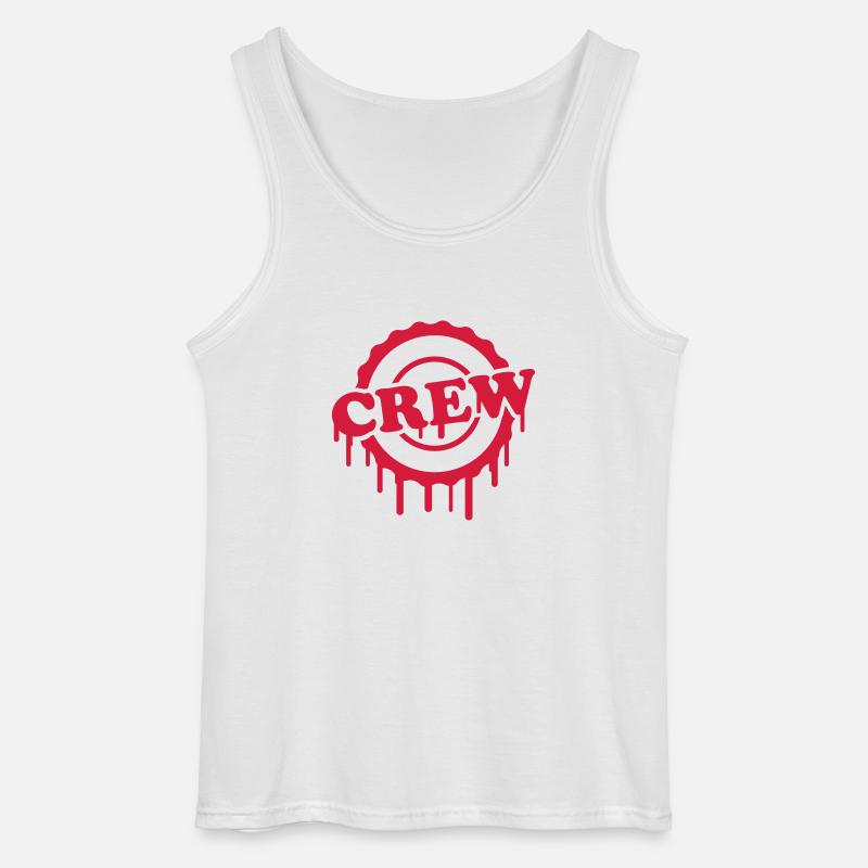 Cool Crew Stamp Design - Gildan Männer Tank Top - Weiß
