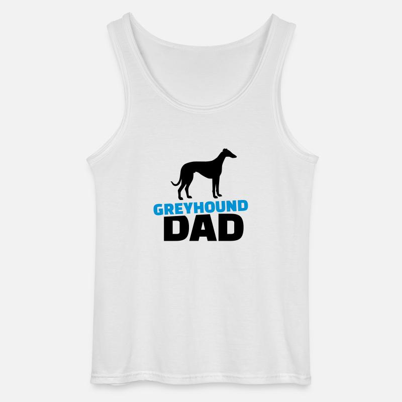Windhund - Gildan Männer Tank Top - Weiß