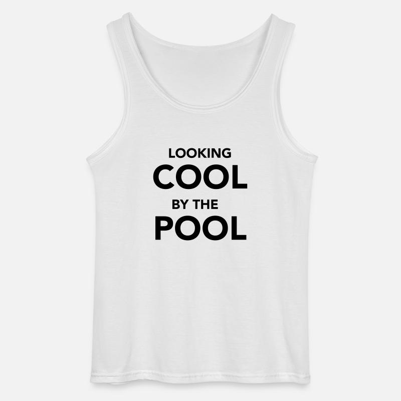 cool by the pool - Gildan Männer Tank Top - Weiß