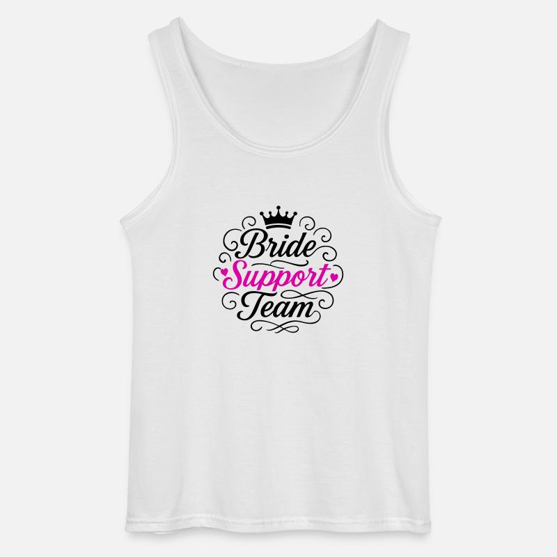 Braut Support Team - Gildan Männer Tank Top - Weiß