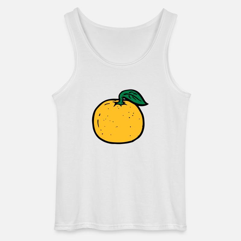 orange - Gildan Männer Tank Top - Weiß