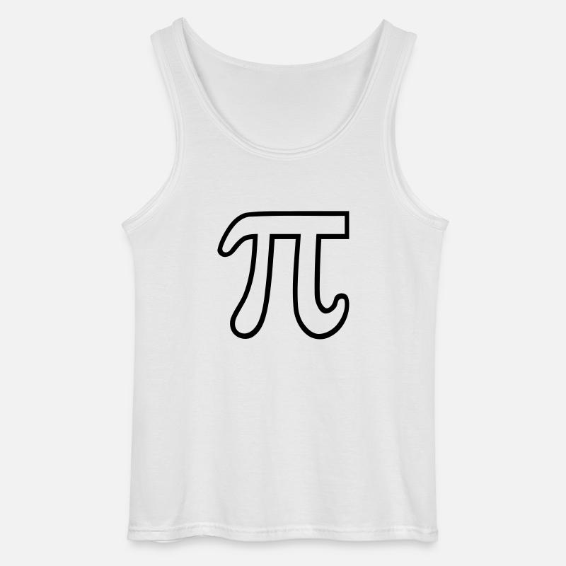 Pi - Gildan Männer Tank Top - Weiß