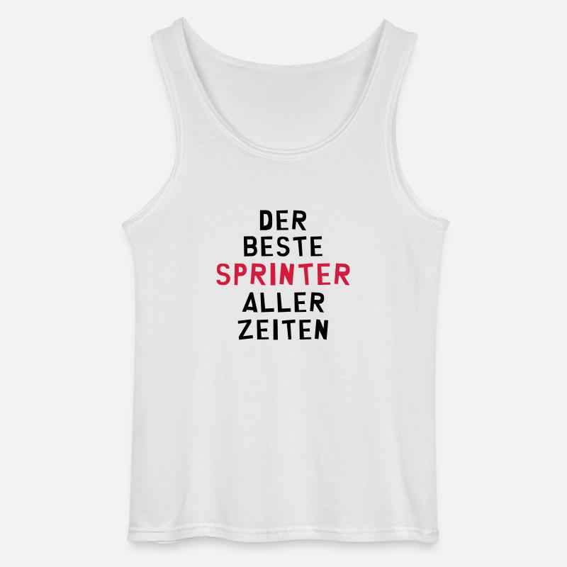 Leichtathletik / Sprint / Sprinter / Sprinterin - Gildan Männer Tank Top - Weiß