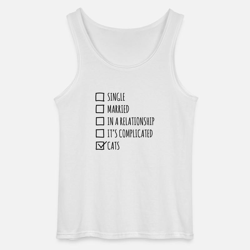 Single Married... Cats - Gildan Männer Tank Top - Weiß
