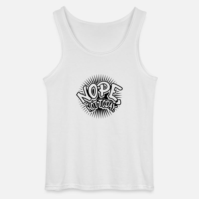 Nope Comic Schrift - Gildan Männer Tank Top - Weiß