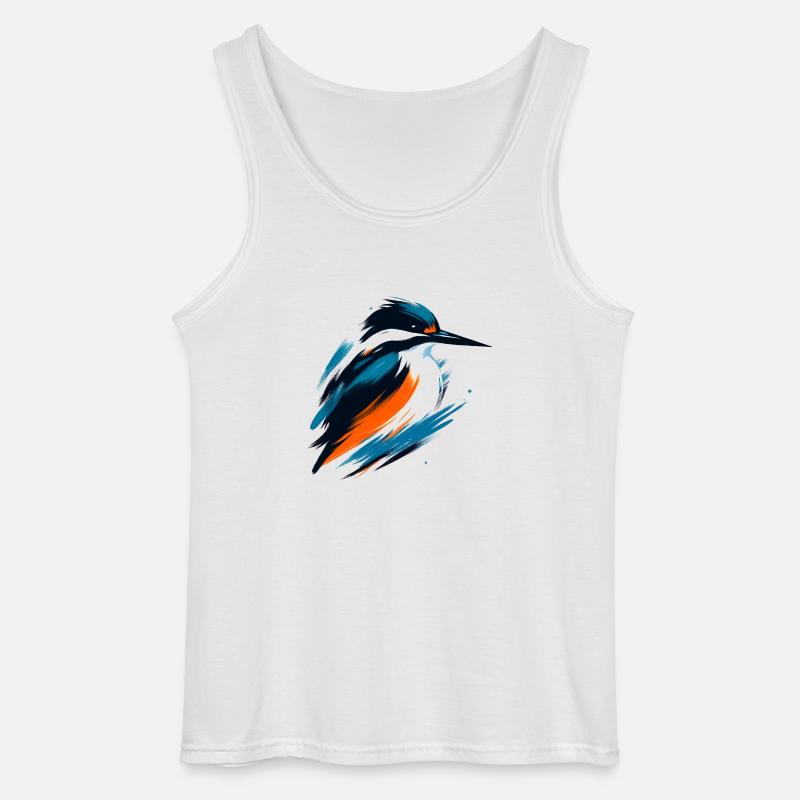 Dynamischer Eisvogel - Gildan Männer Tank Top - Weiß