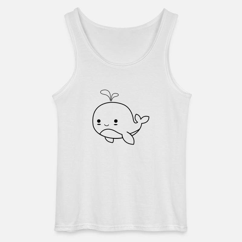 baby wal 01 - Gildan Männer Tank Top - Weiß