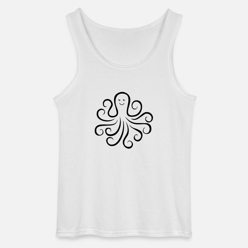 krake 01 - Gildan Männer Tank Top - Weiß